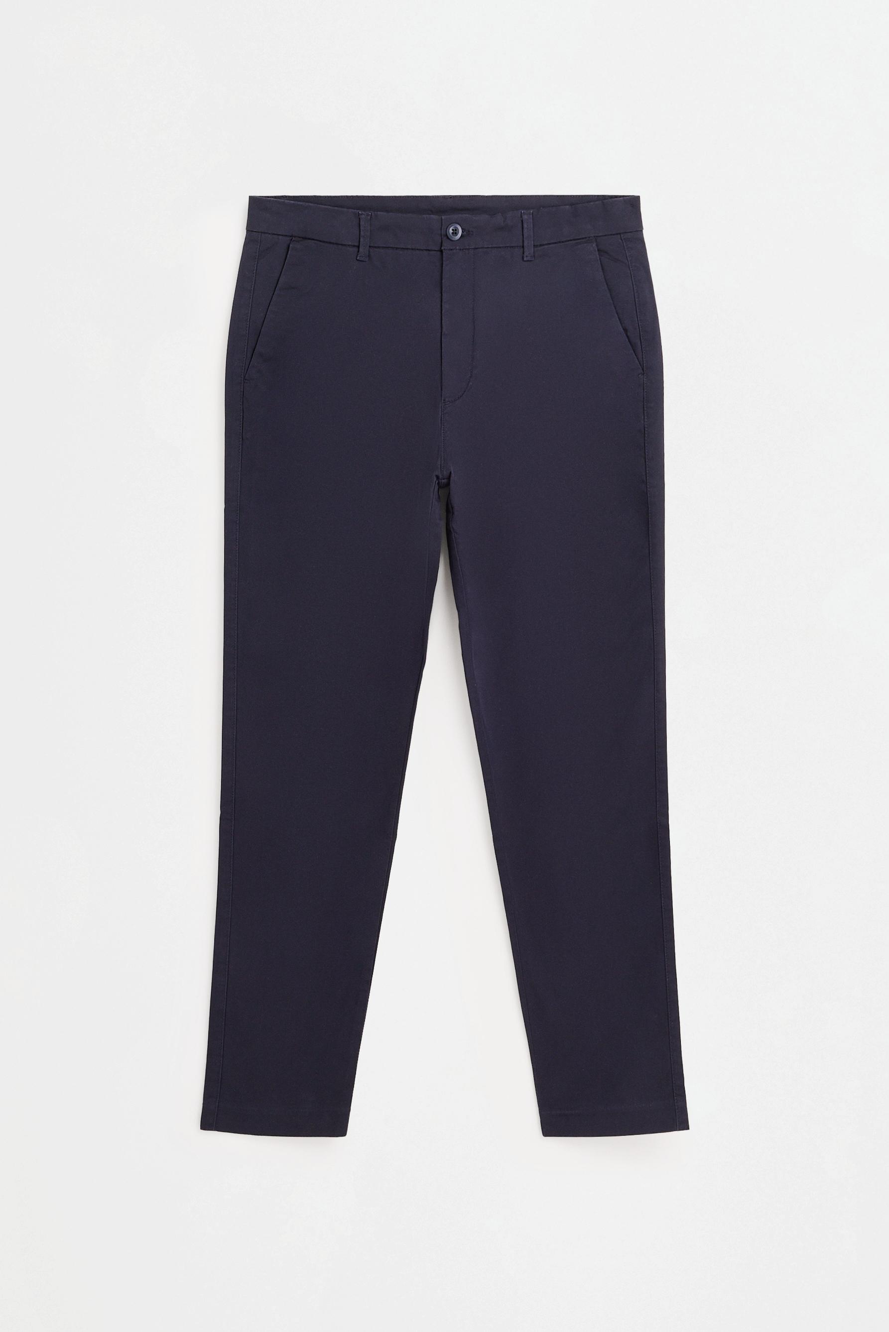 Slim fit chino trousers — DARK BLUE