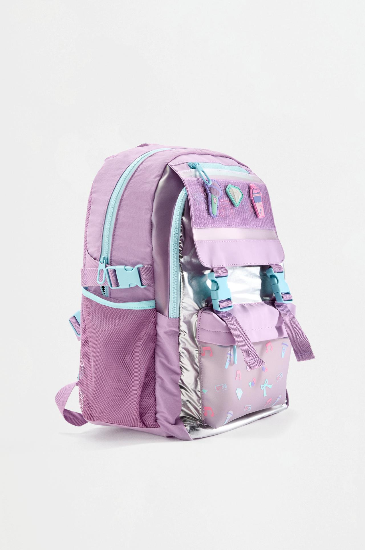 Multi-pocket pop backpack — Tan