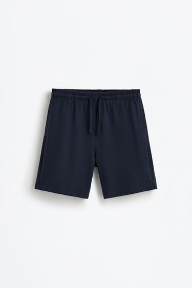Basic tracksuit Bermuda shorts — NAVY 6
