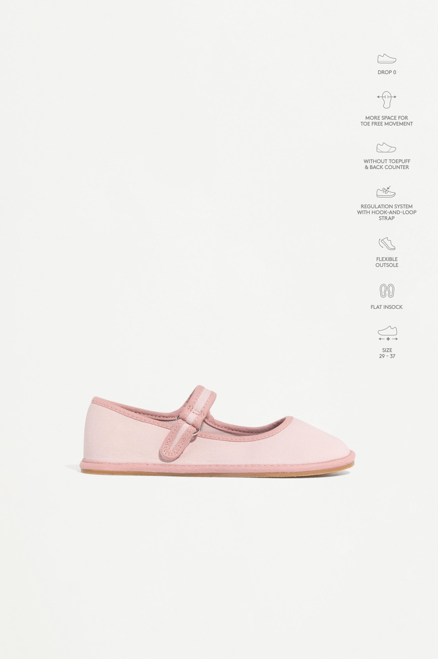 BAREFOOT MARY JANE FLATS — PINK