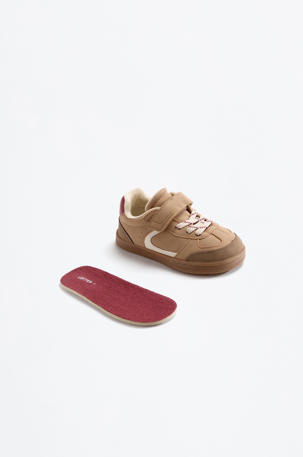 Barefoot retro sneaker — BEIGE