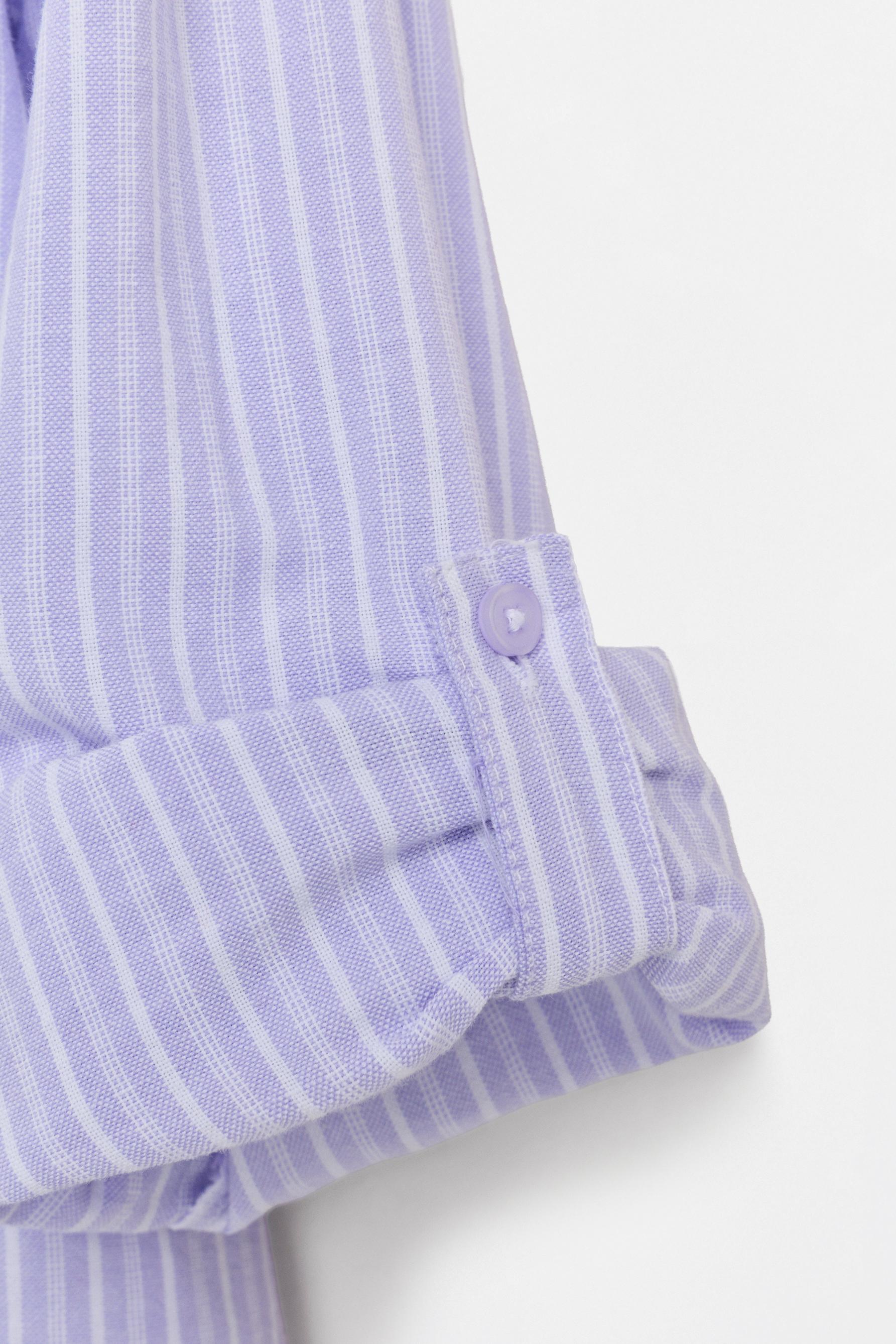Striped shirt and ribbed T-shirt pack — LILAC