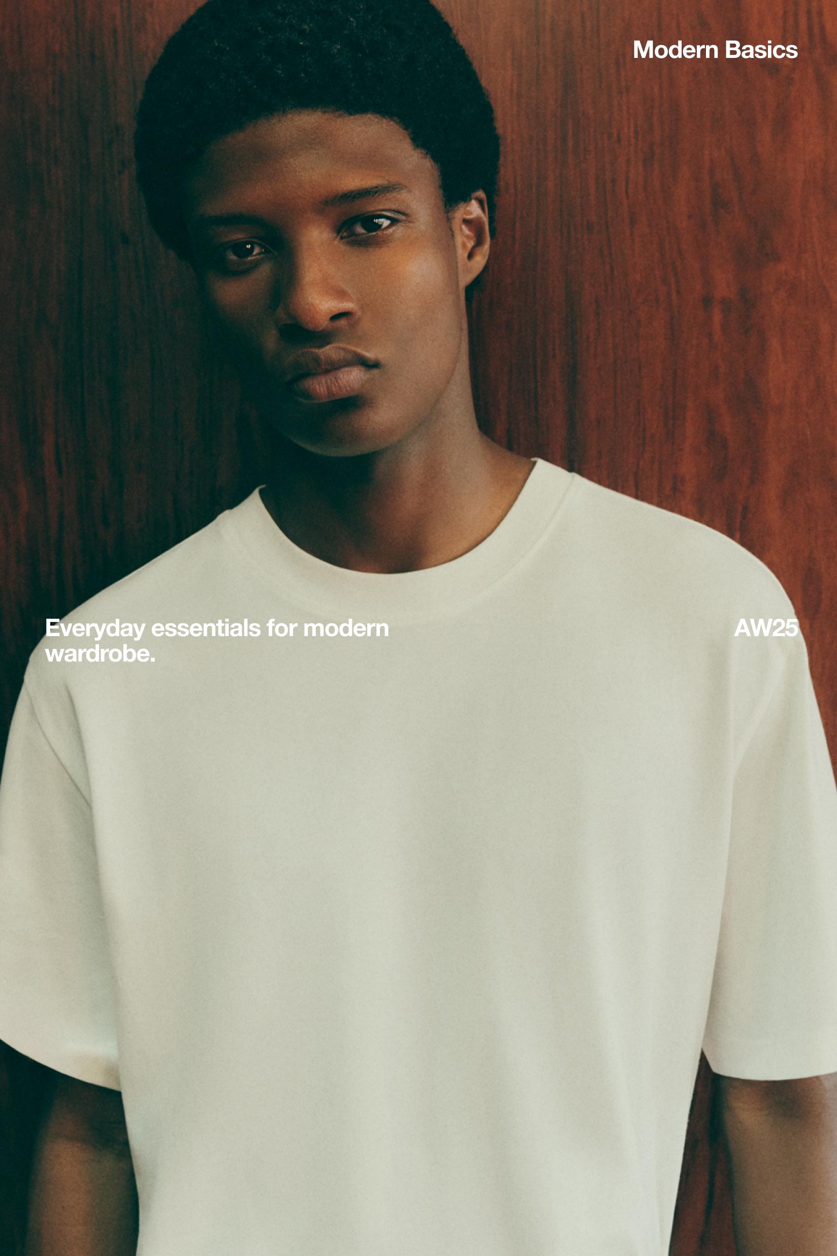 Oversize boxy fit T-shirt — WHITE