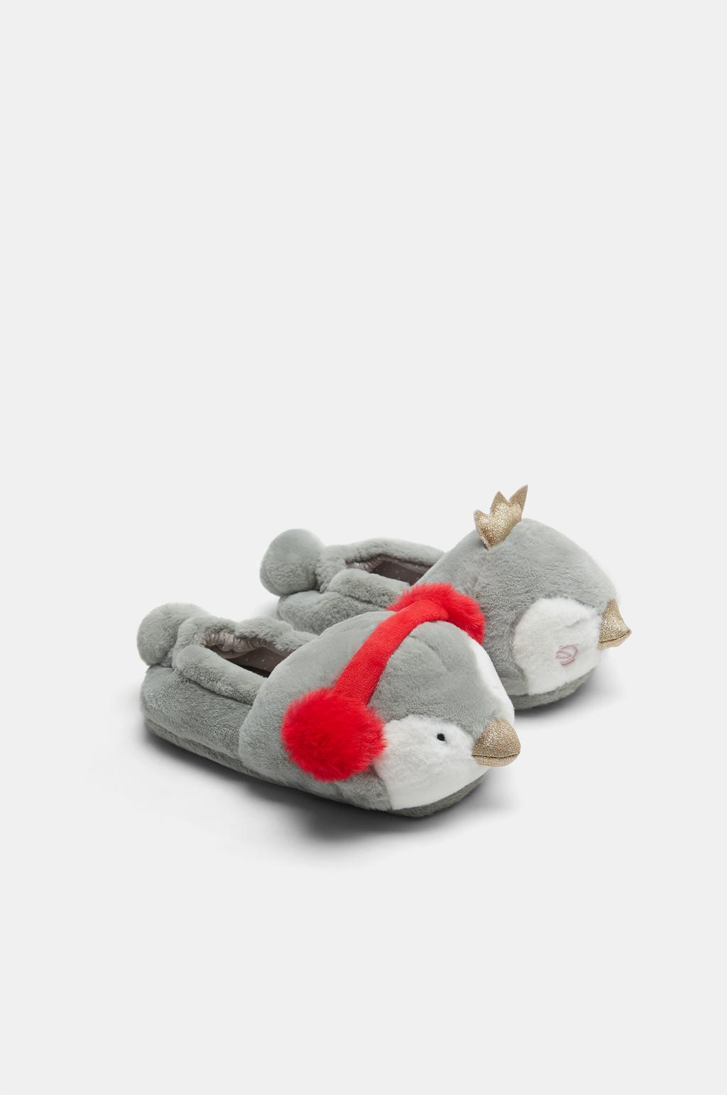 Chunky penguin house slippers