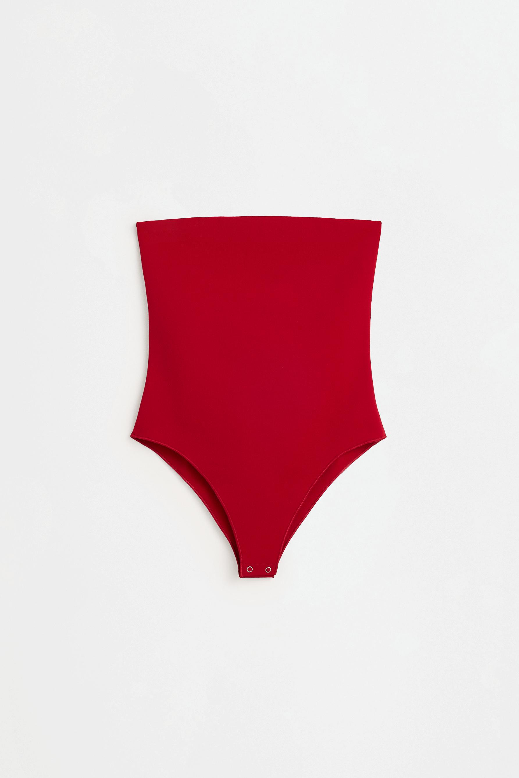 Bandeau bodysuit — RED
