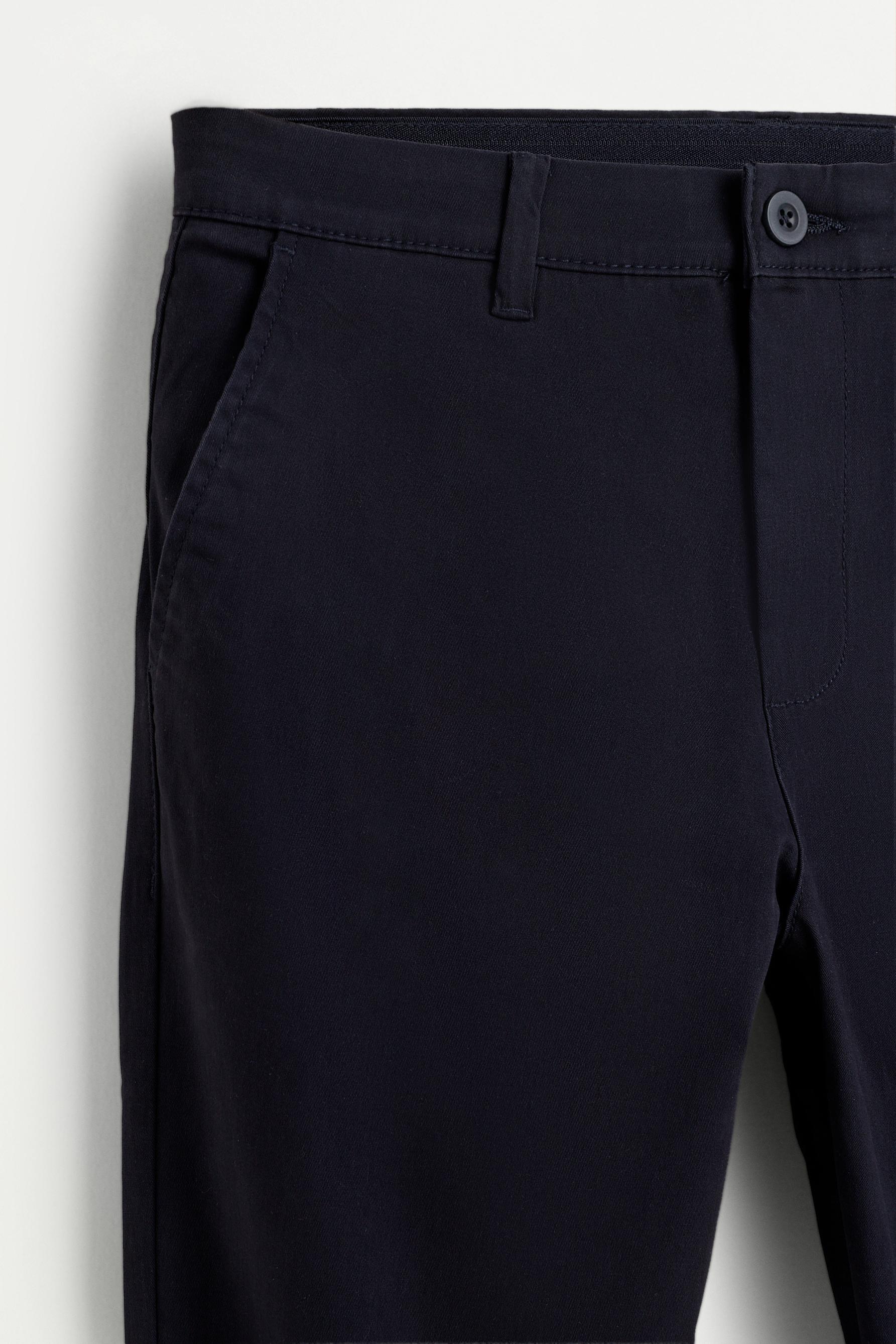 Skinny chino trousers — NAVY