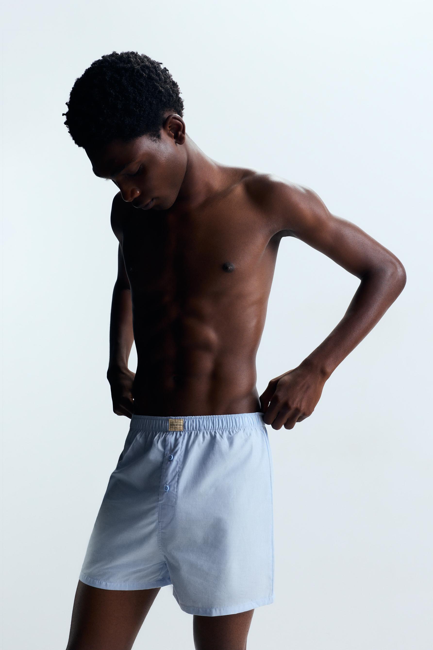 Long Boxer Shorts (2-Pack) — BLUE
