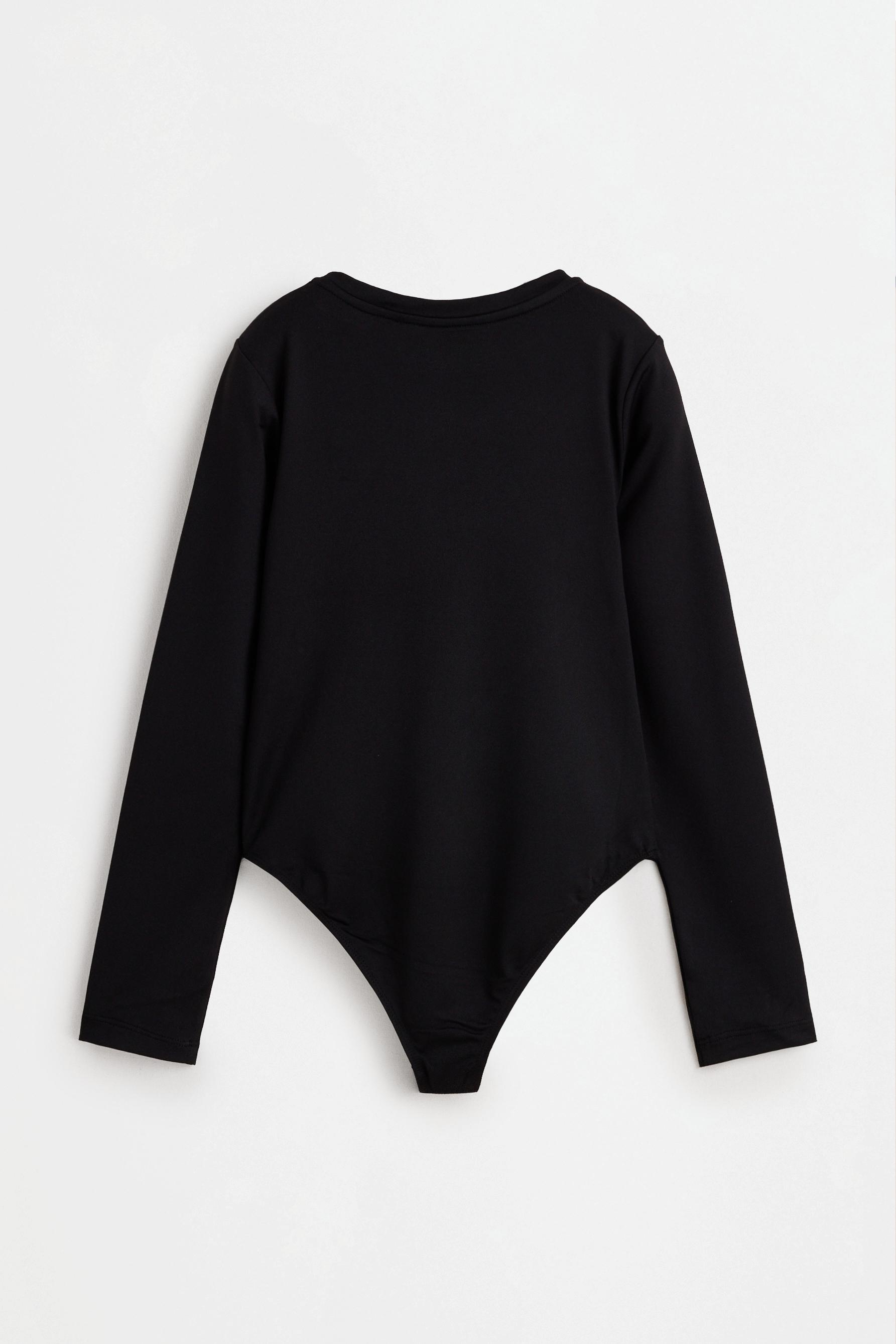 Polyamide bodysuit — BLACK