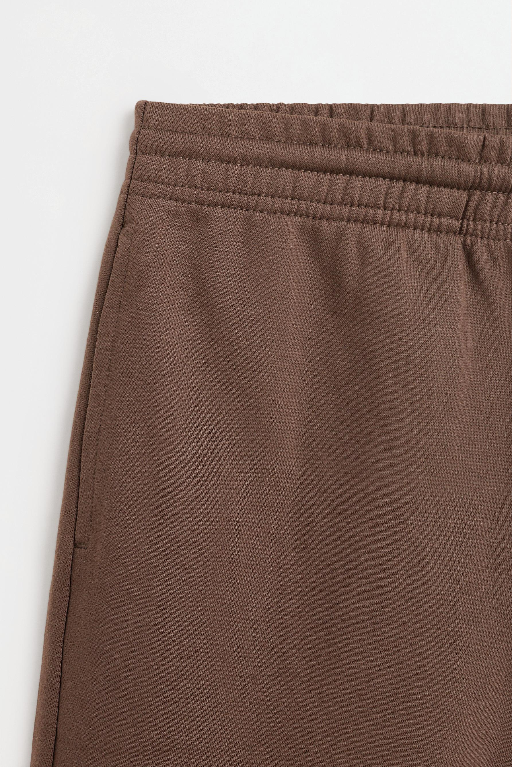 Basic tracksuit Bermuda shorts — BROWN