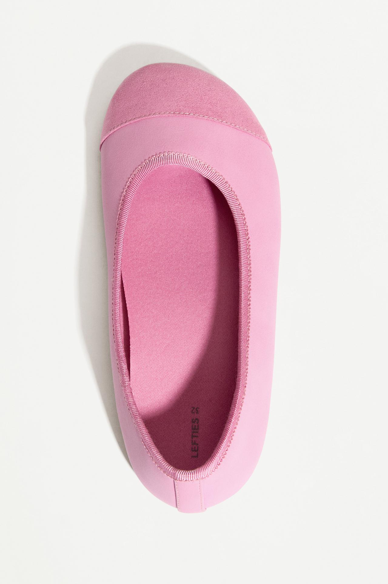 BAREFOOT TOECAP BALLET FLATS — RASPBERRY