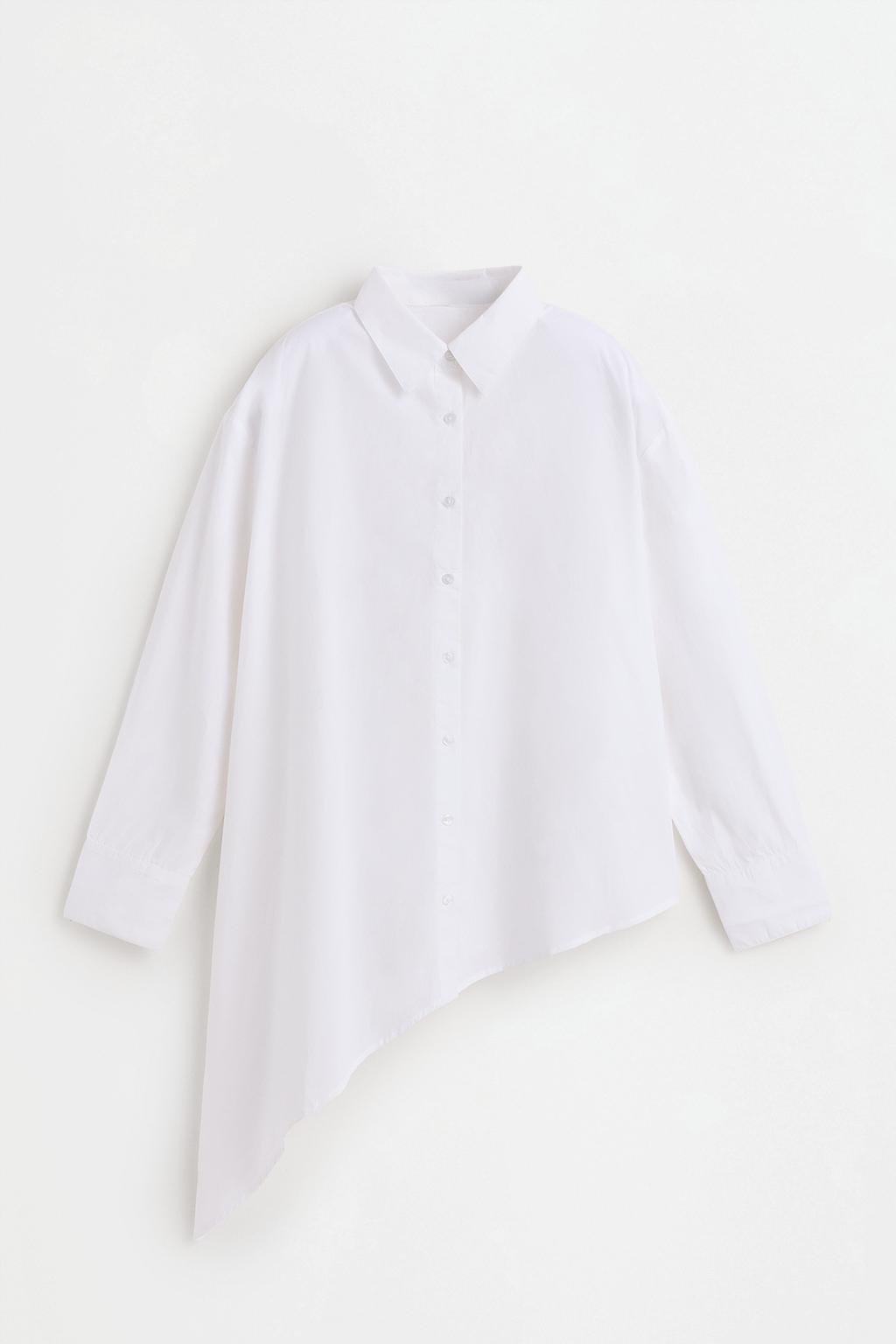 Asymmetric oversize shirt