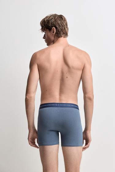 Long color boxers 5-pack — MUSTARD 4