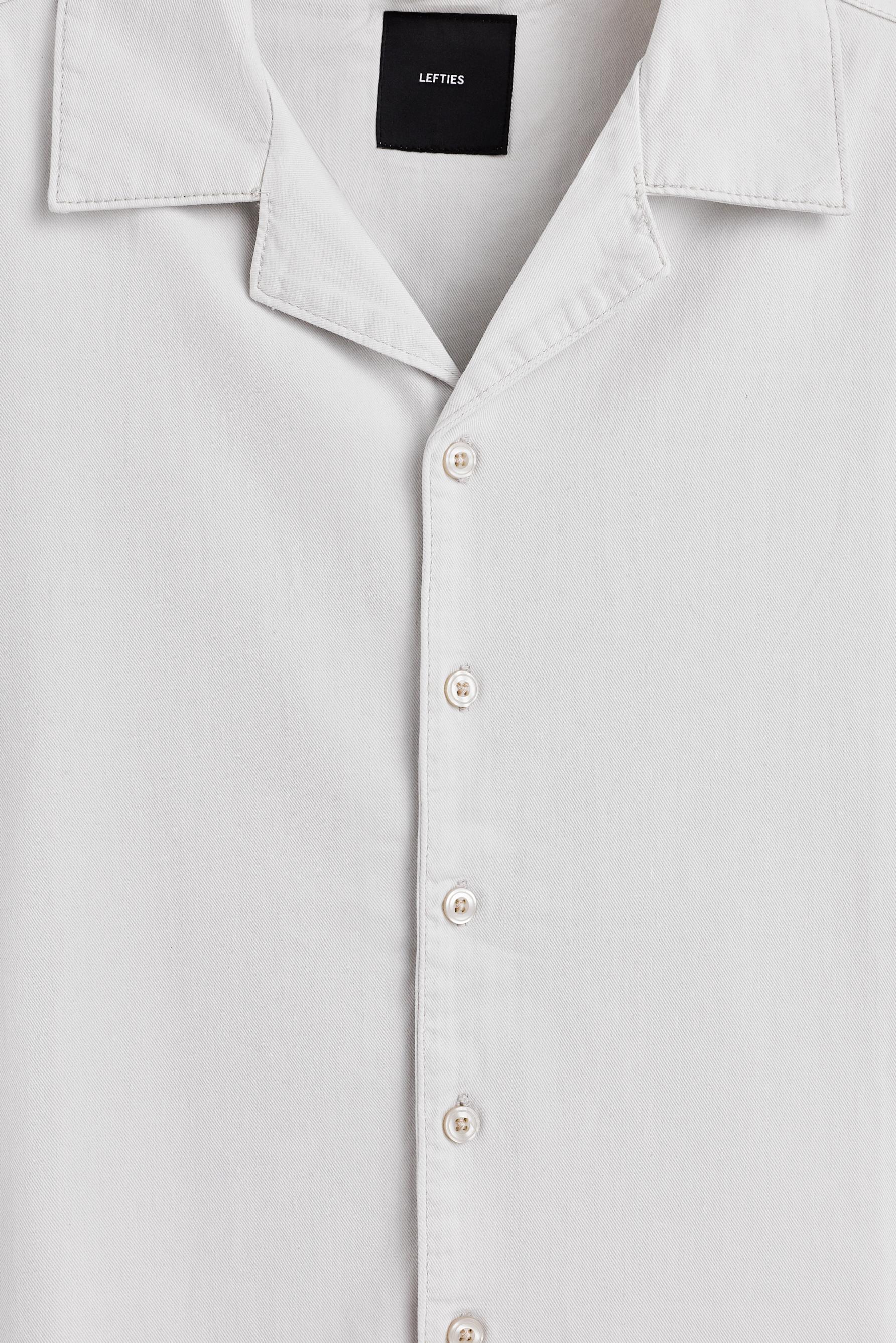 Denim resort shirt — PALE GREY