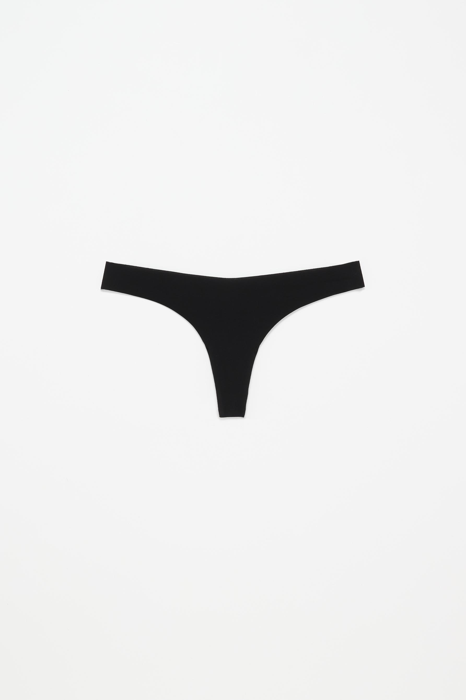 3-pack of cotton thongs — GREY