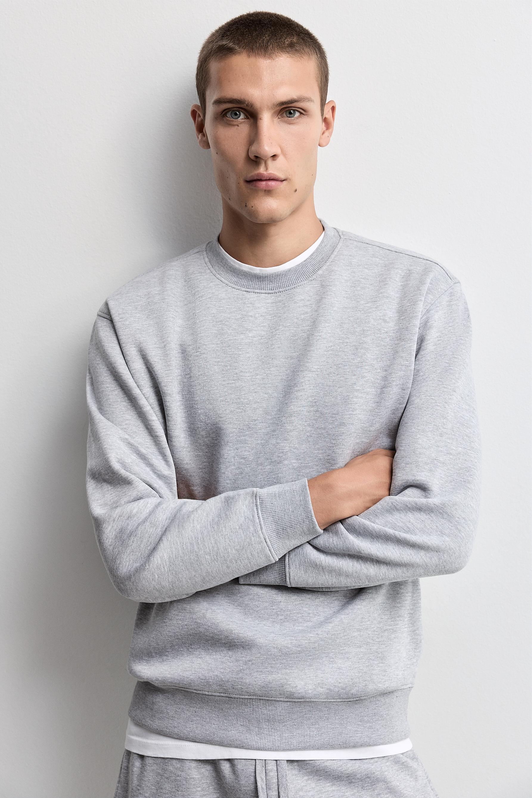 Basic sweatshirt — GREY MARL