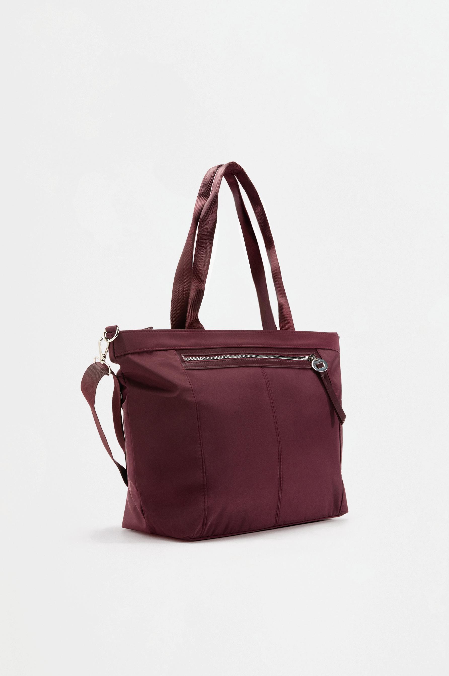 Flap shoulder bag — BURGUNDY