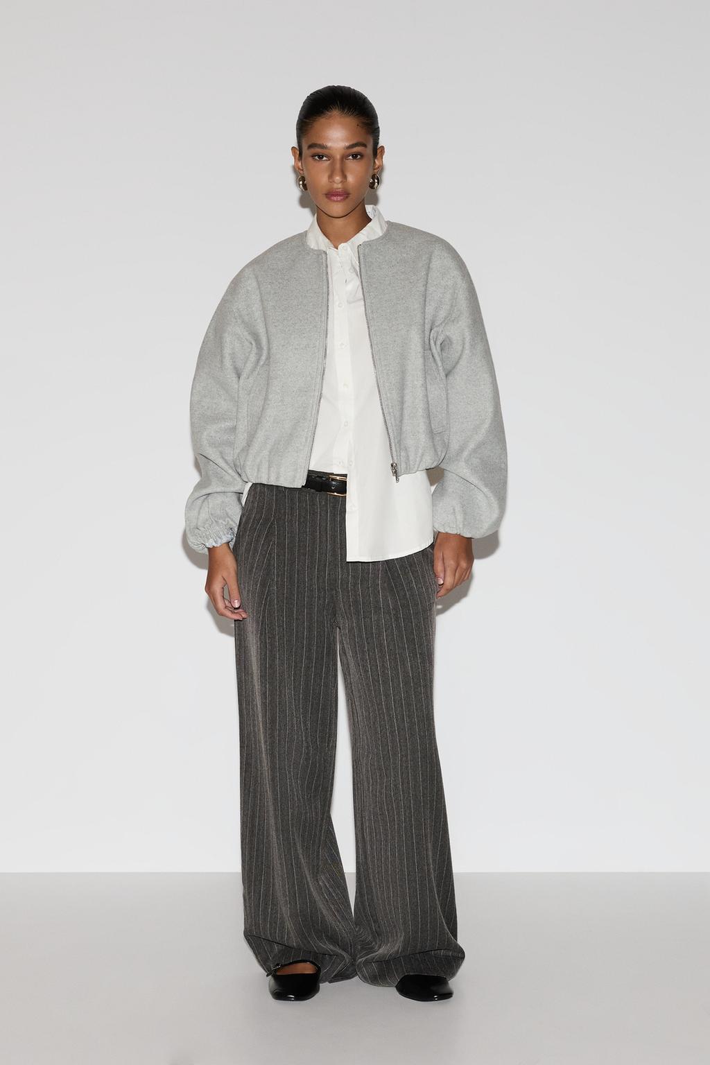 Cloth bomber jacket