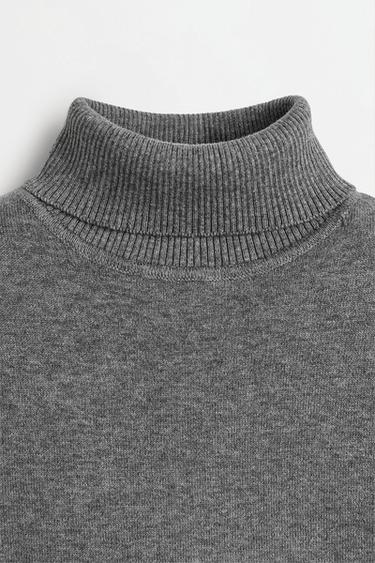 Roll neck sweater — GREY MARL 4