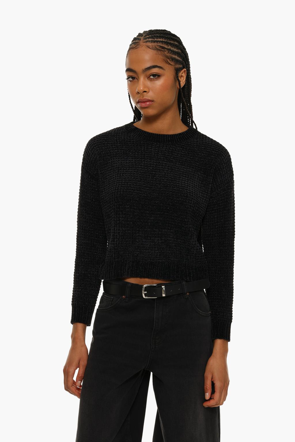 Soft chenille sweater