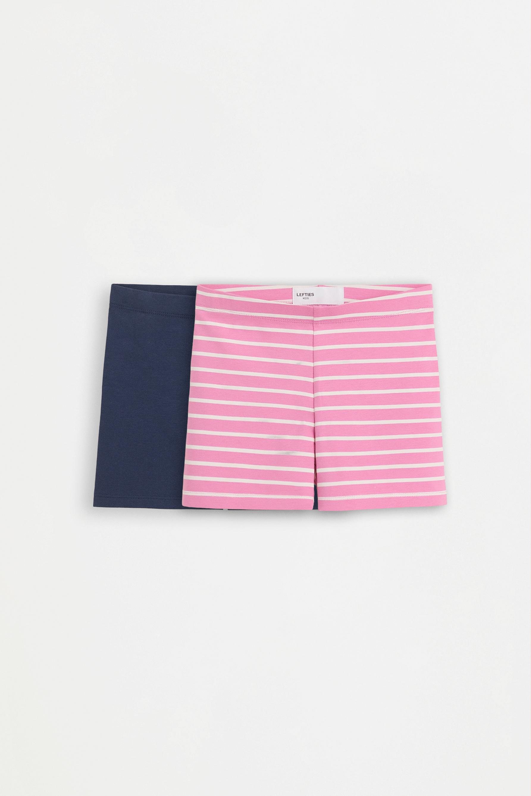 2-pack of plain short leggings — STRAWBERRY