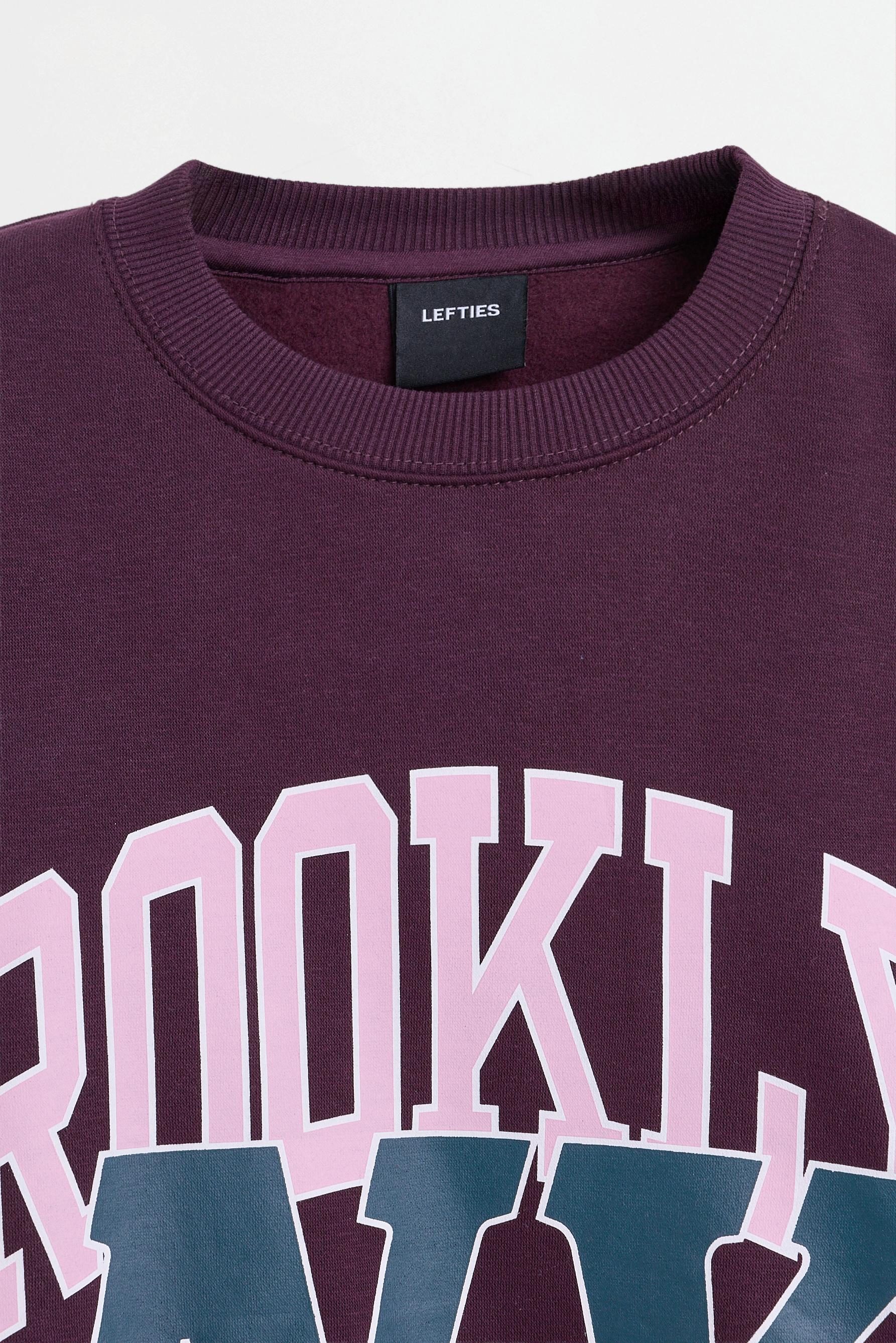 Printed sweatshirt — MAROON