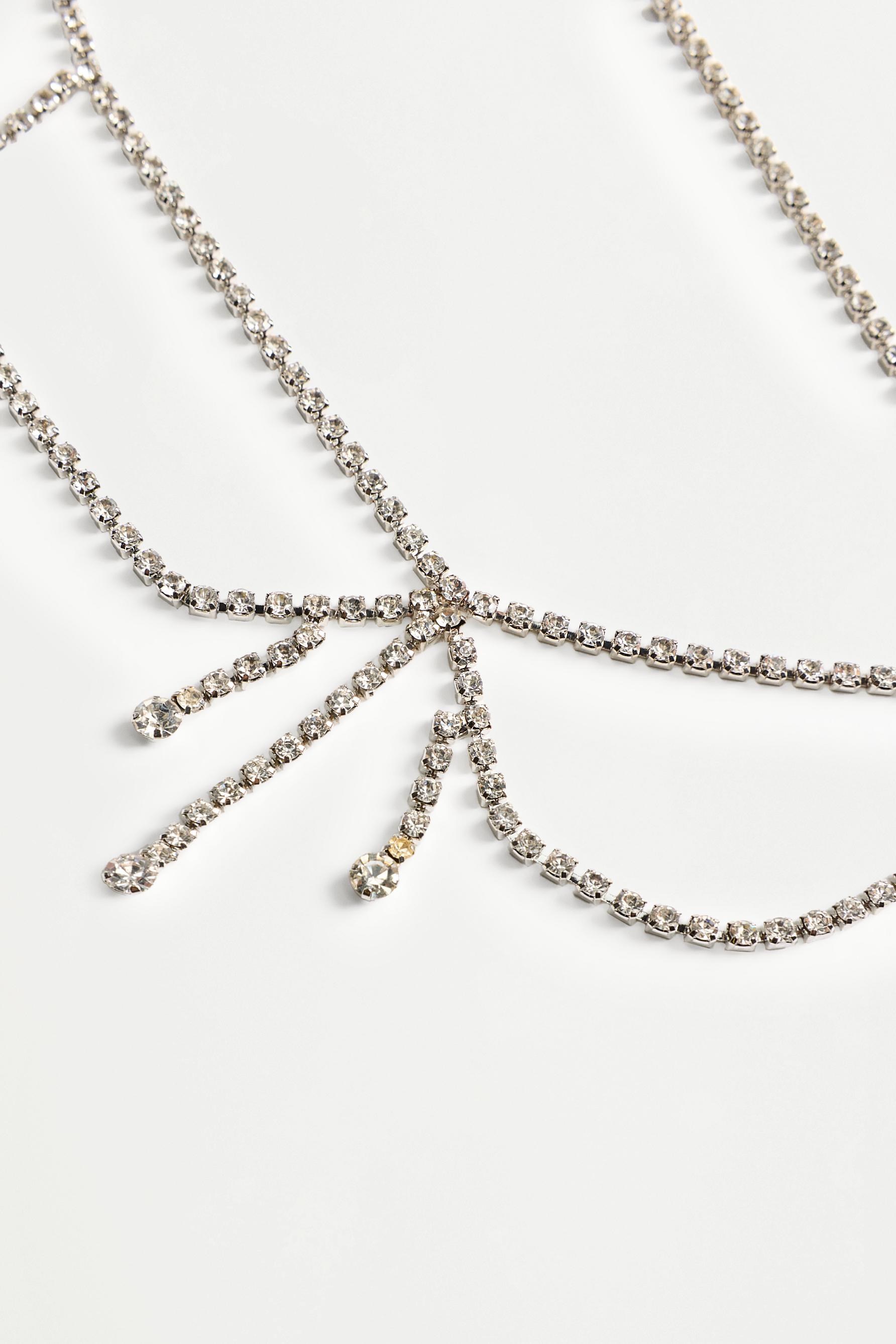 Rhinestone headpiece — SILVER