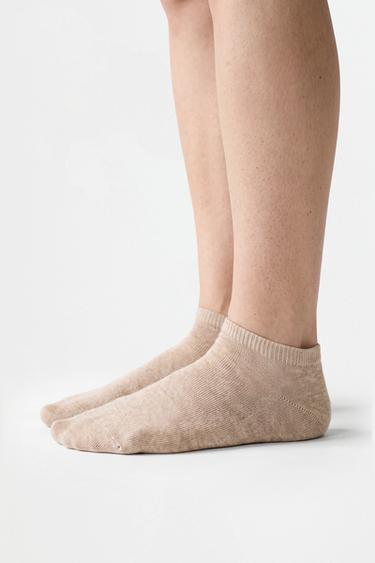 No-show socks (Pack 5) — ECRU 2
