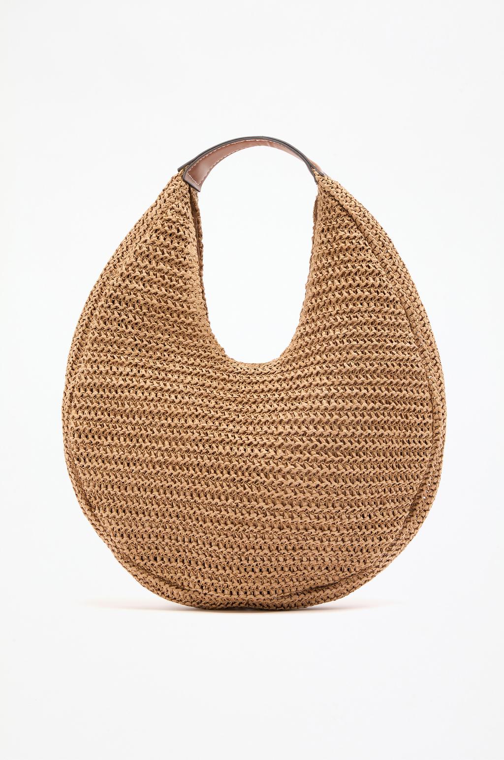 Natural round bag