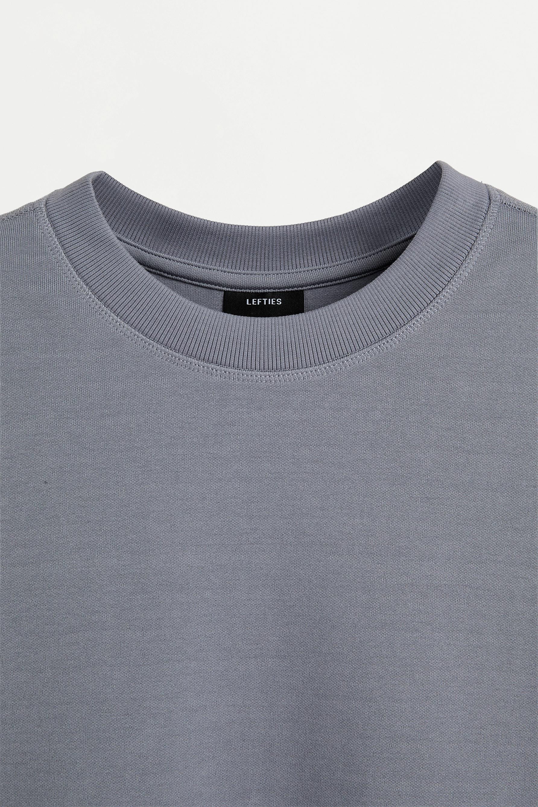 Heavy interlock T-shirt — SKY BLUE
