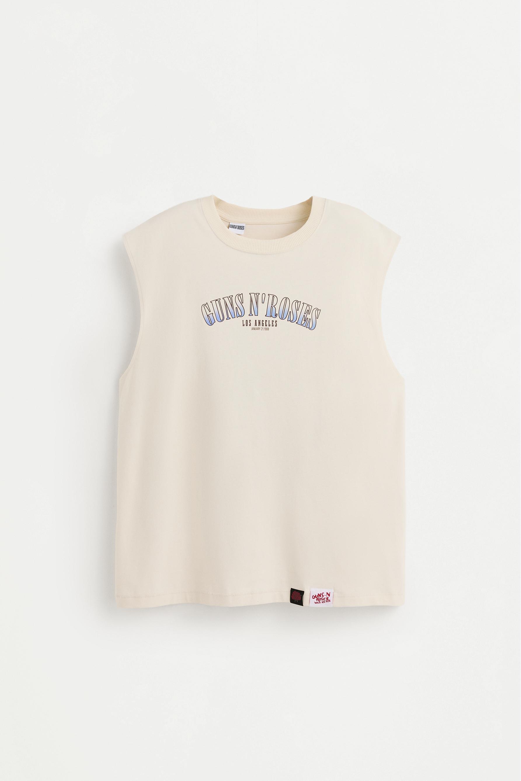 Guns N' Roses ©Universal Sleeveless T-shirt — OFF WHITE