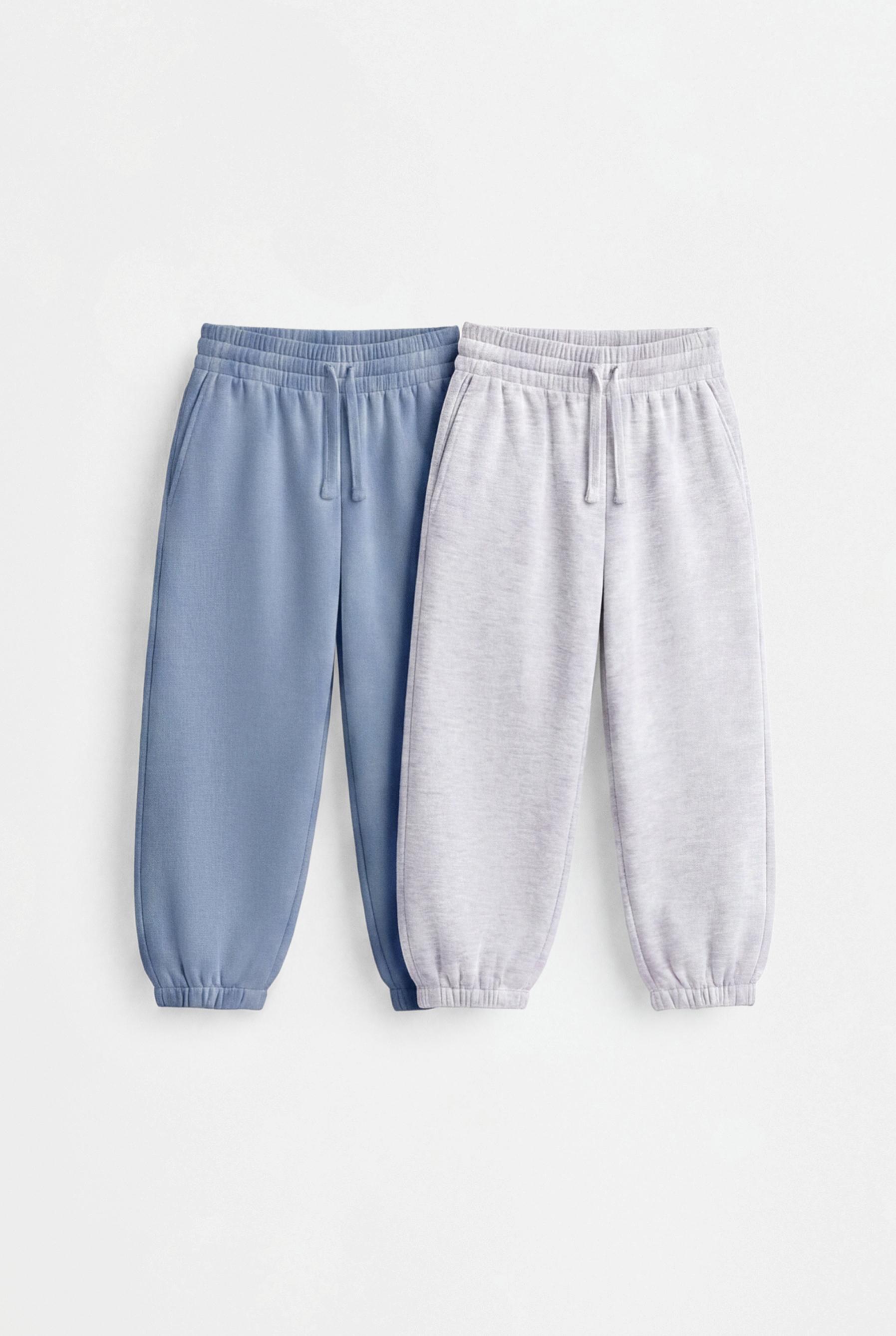 Pack of 2 plush trousers — GREY MARL