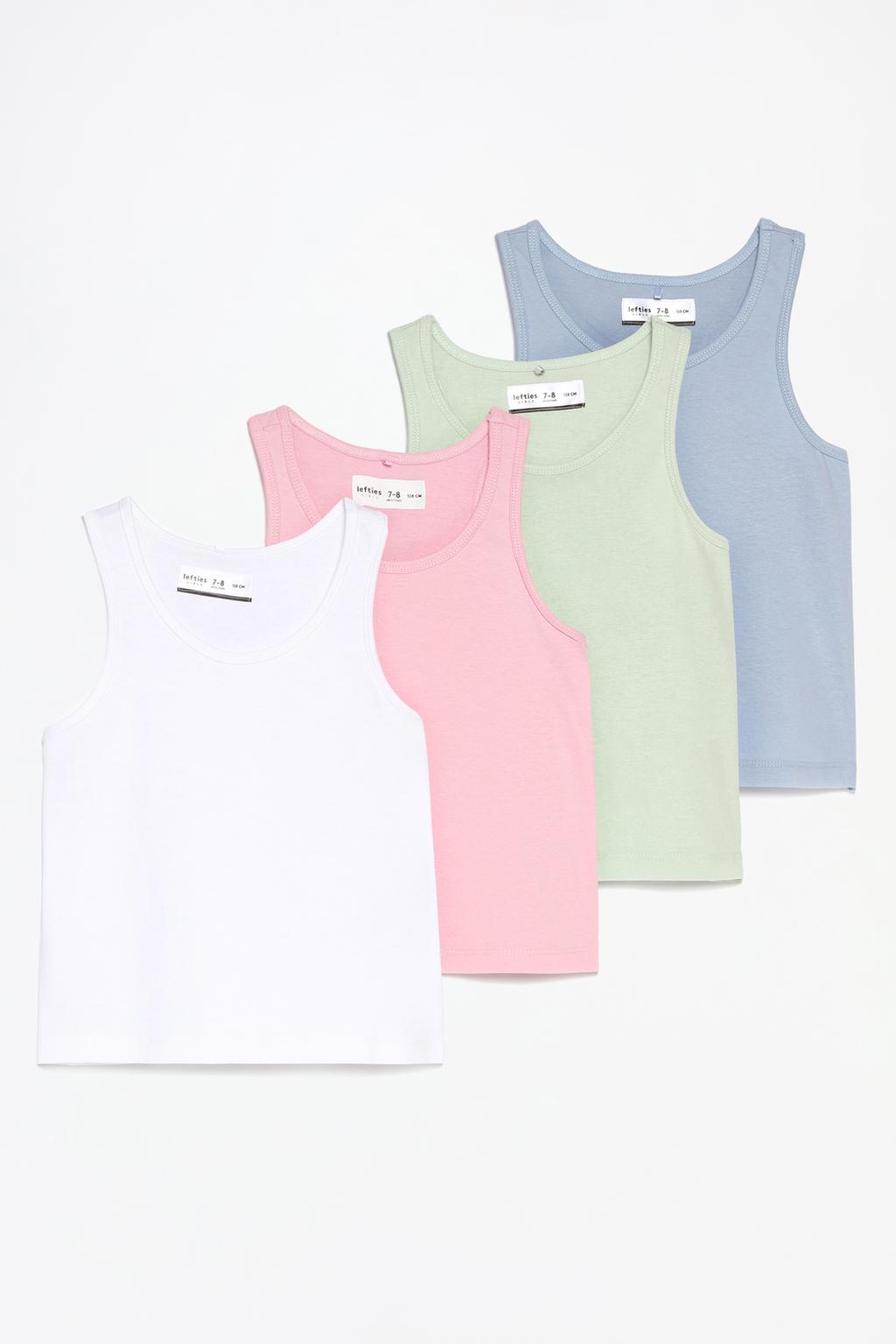 Pack of 4 vest t-shirts