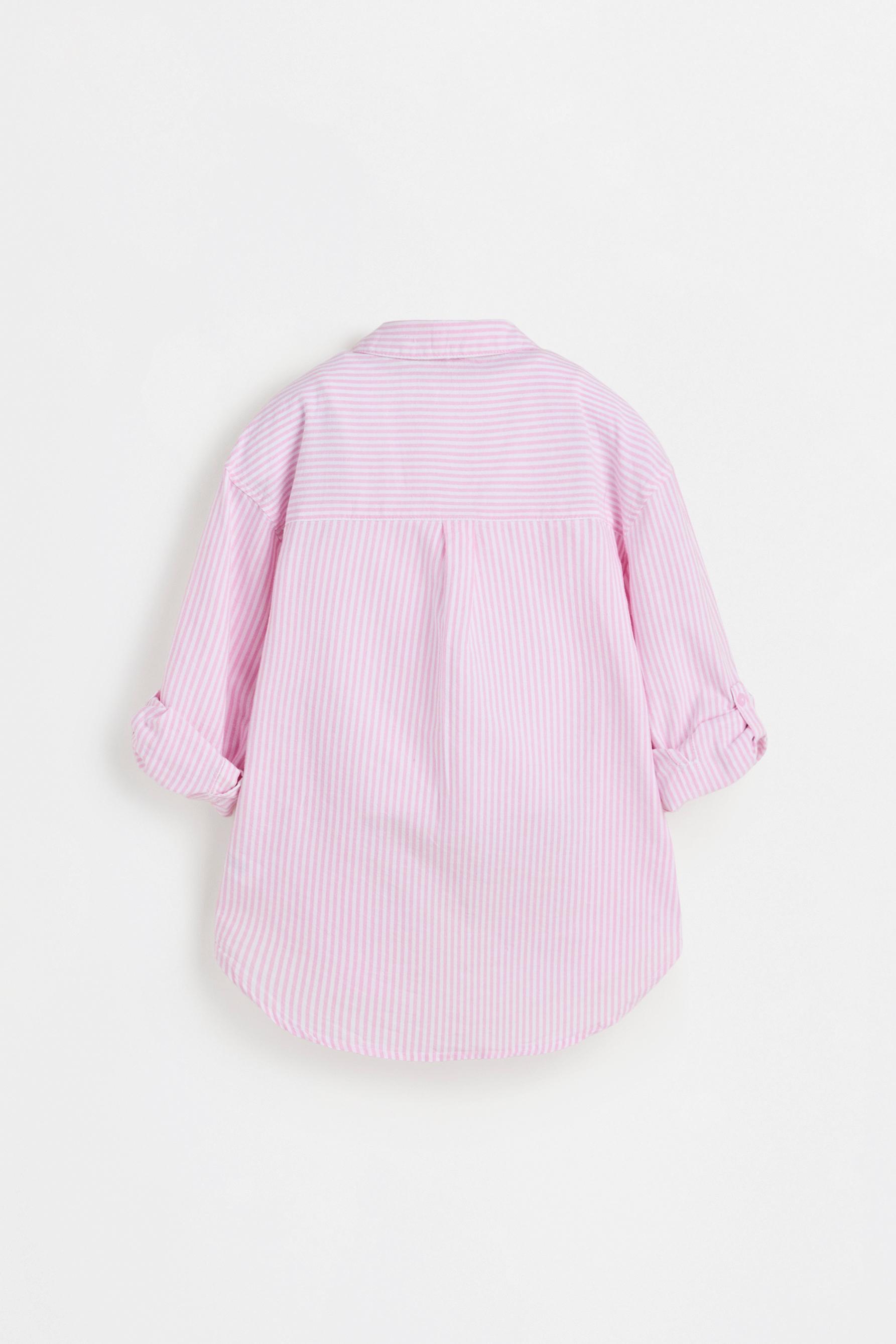 Striped shirt and ribbed T-shirt pack — PINK