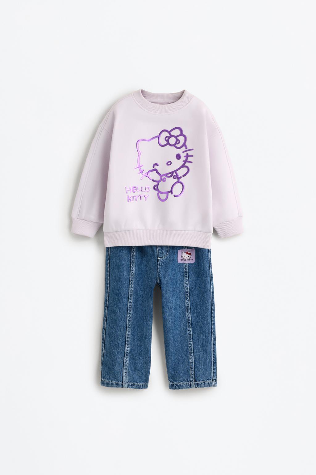 Hello Kitty ©SANRIO sweatshirt and jeans set