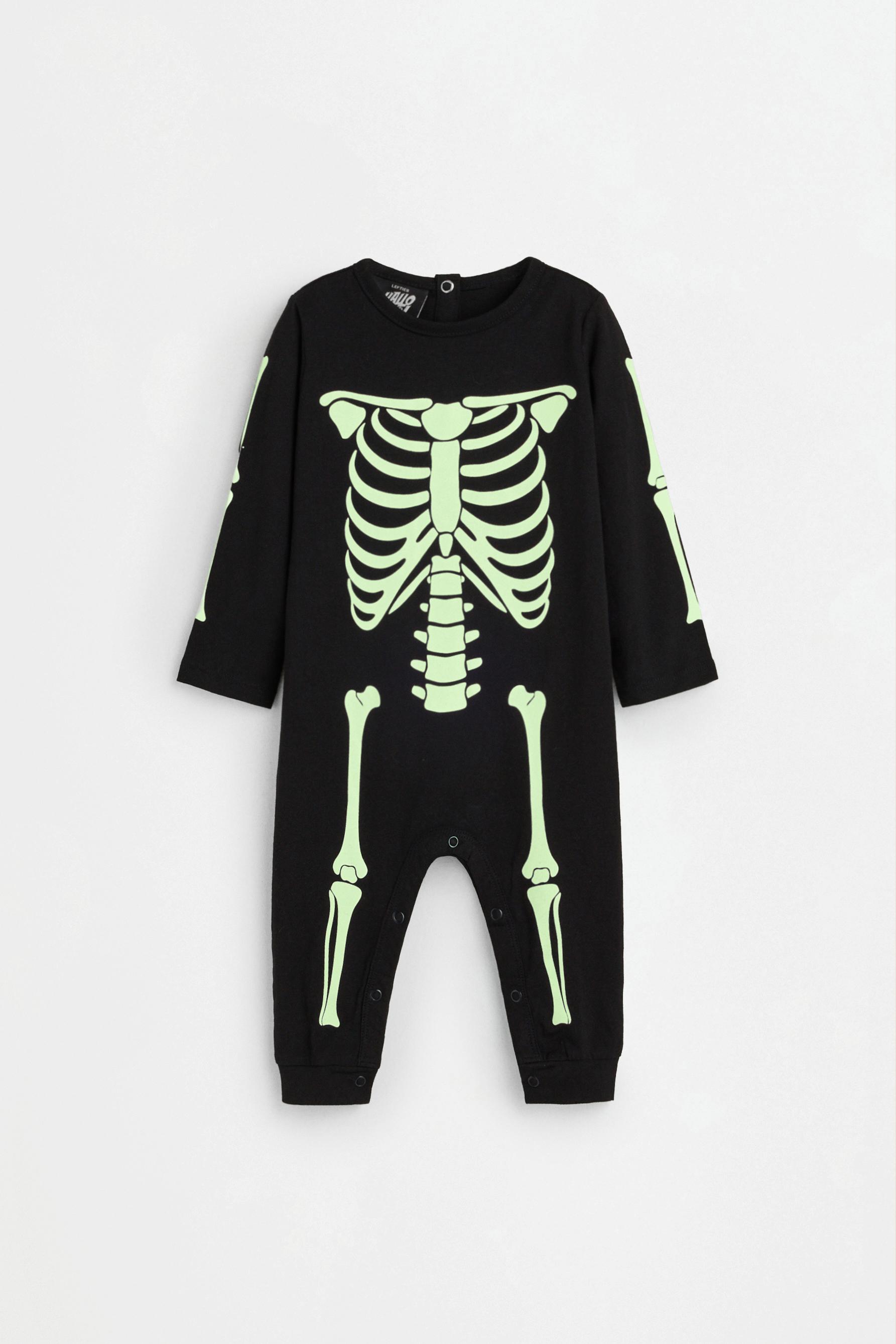 Bebés | Pijama entero esqueleto brilla en la oscuridad