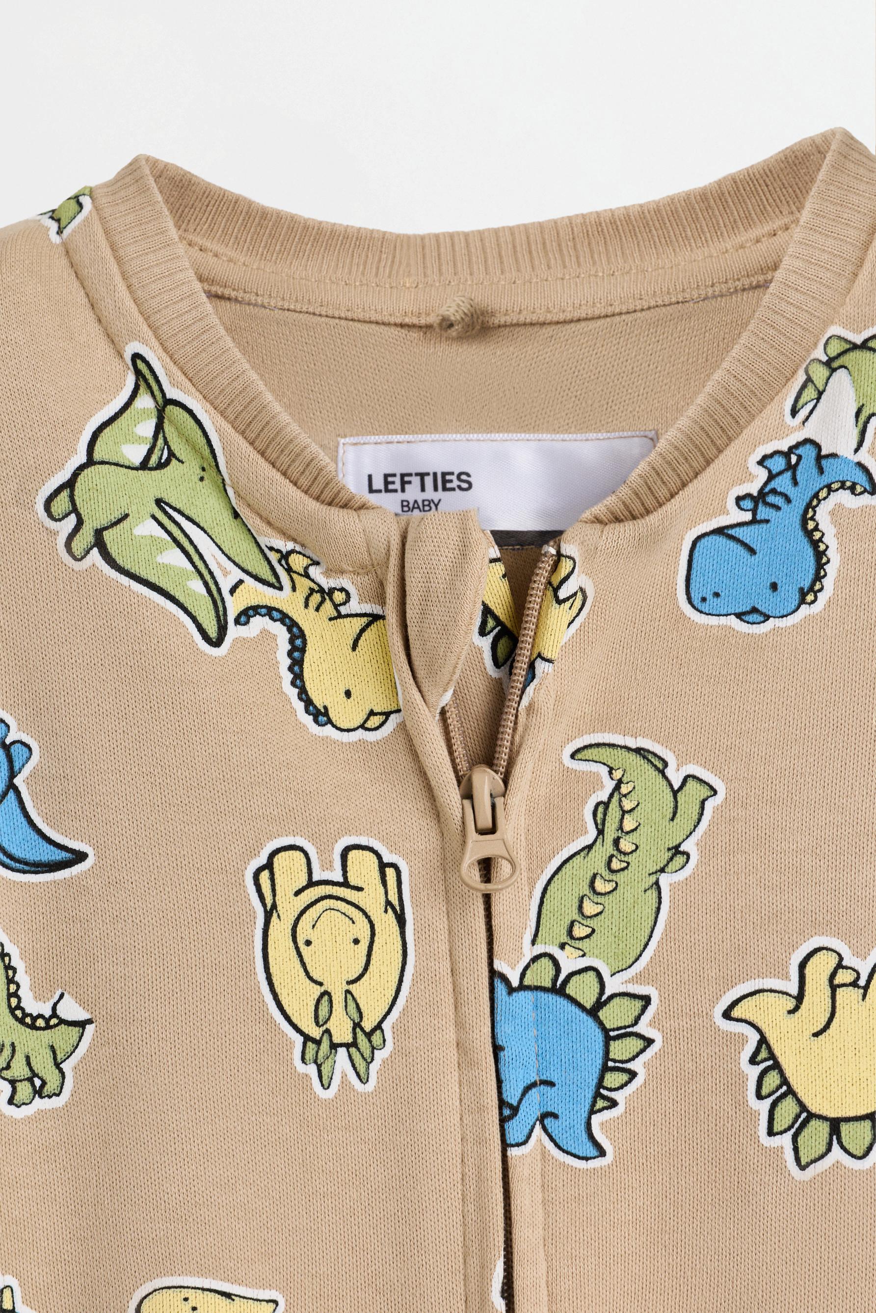 Pack of 2 dinosaur sleepsuits — MEDIUM GREEN