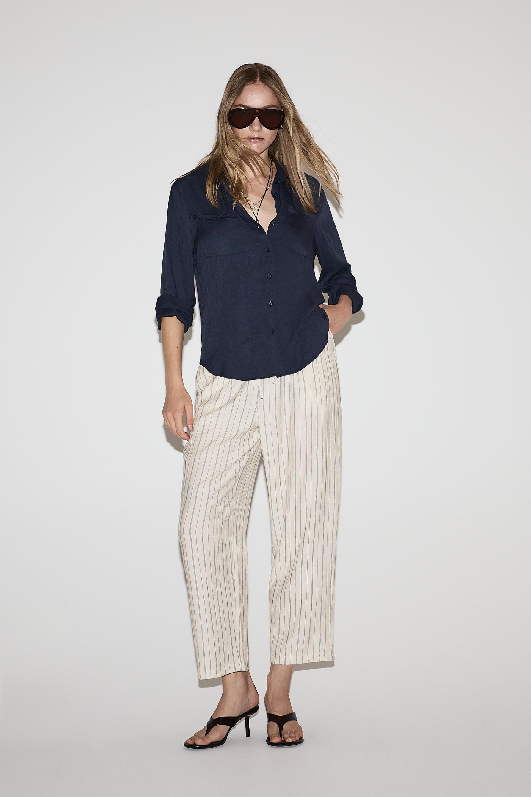 Textured jogging trousers — ECRU