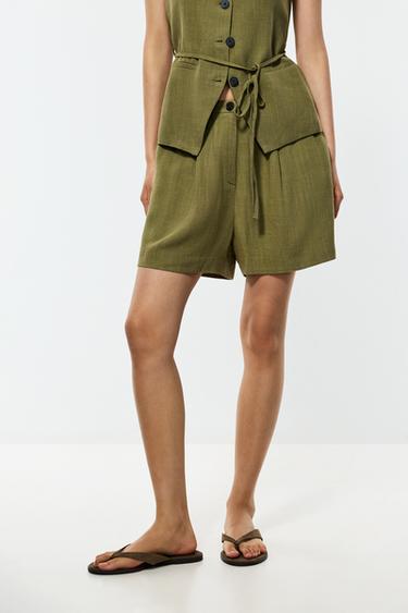 Rustic Bermuda shorts — MEDIUM KHAKI 3