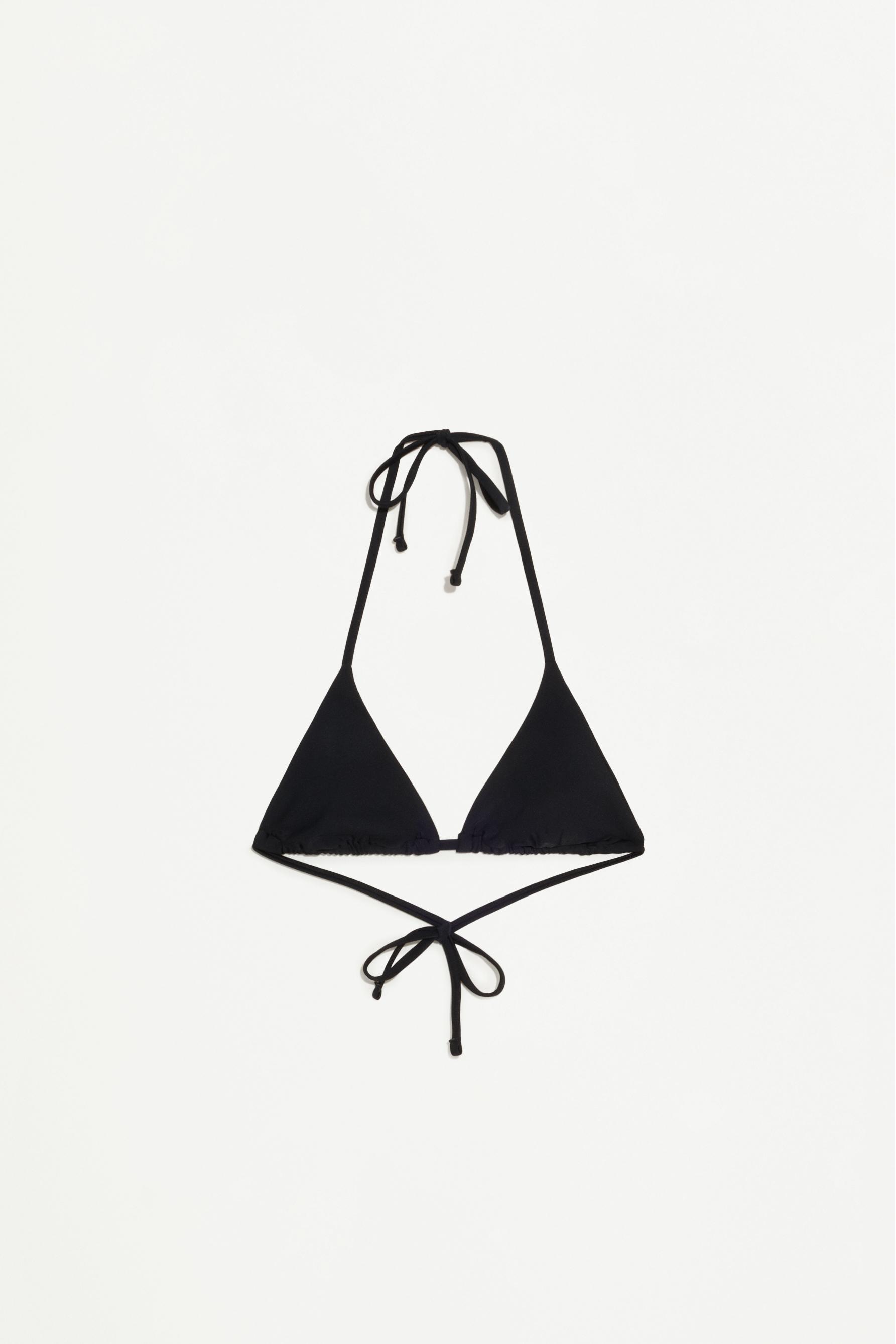 Triangle bikini top — BLACK