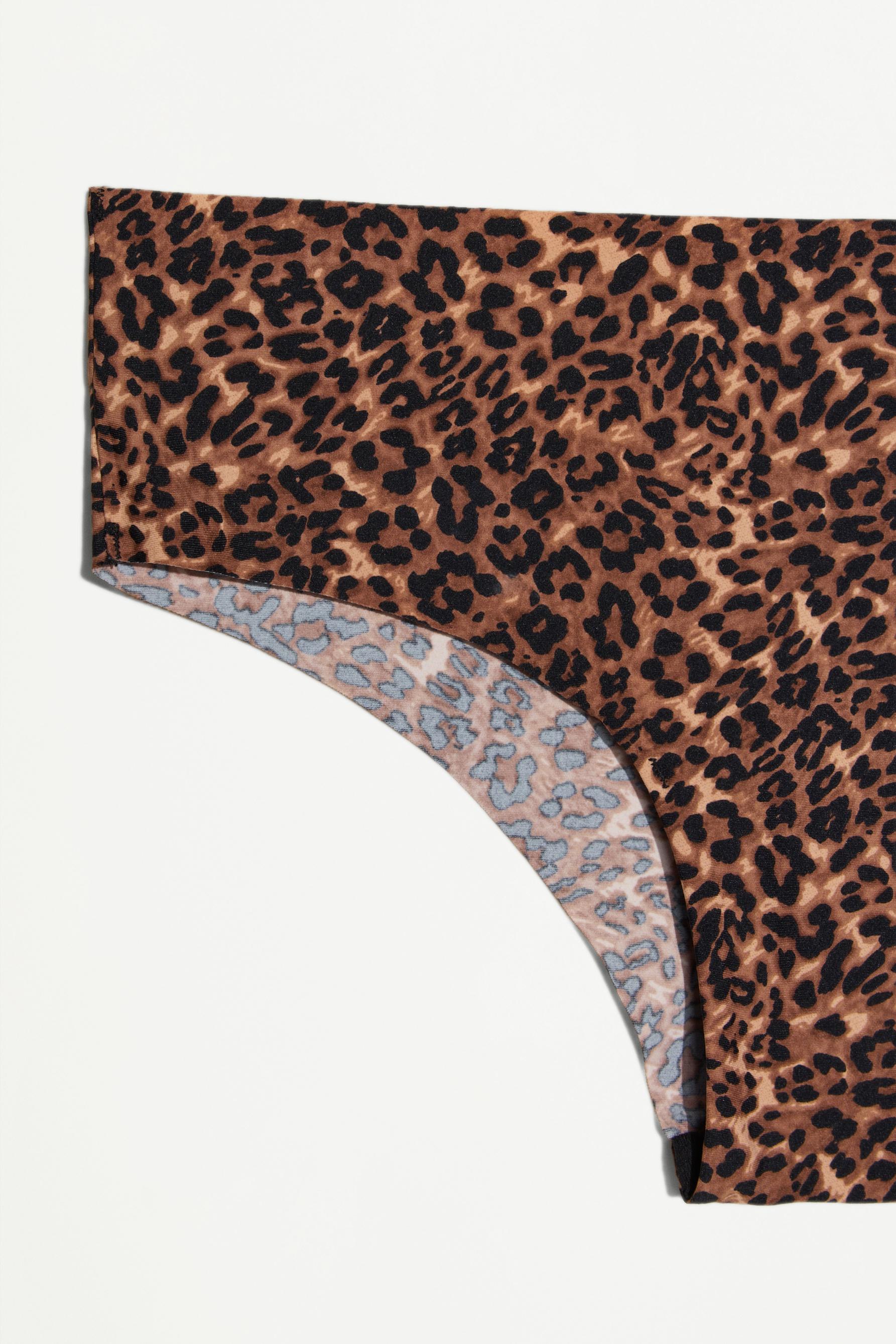 3-Pack of microfibre hipster briefs — LEOPARD PRINT