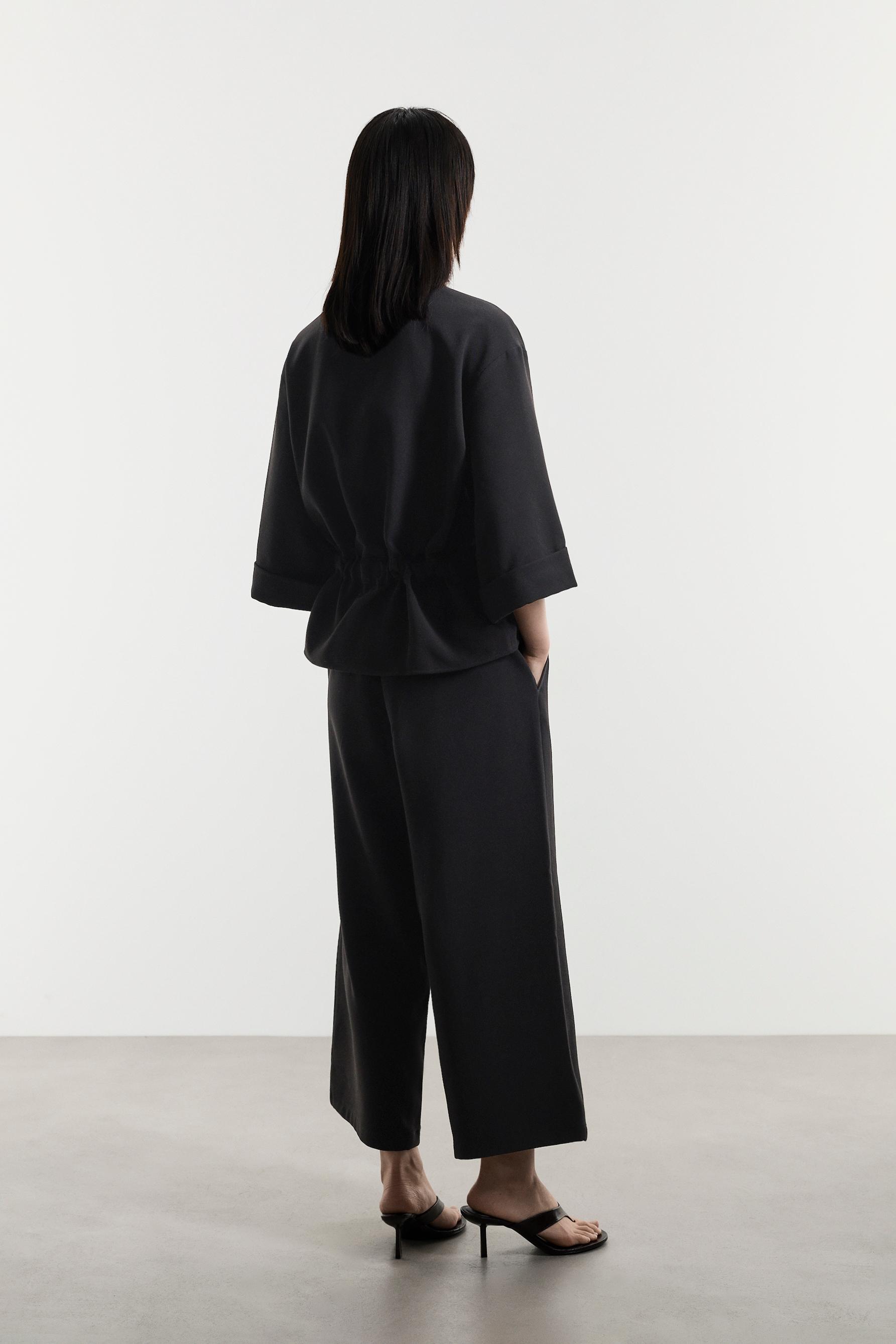 Culotte joggers — BLACK
