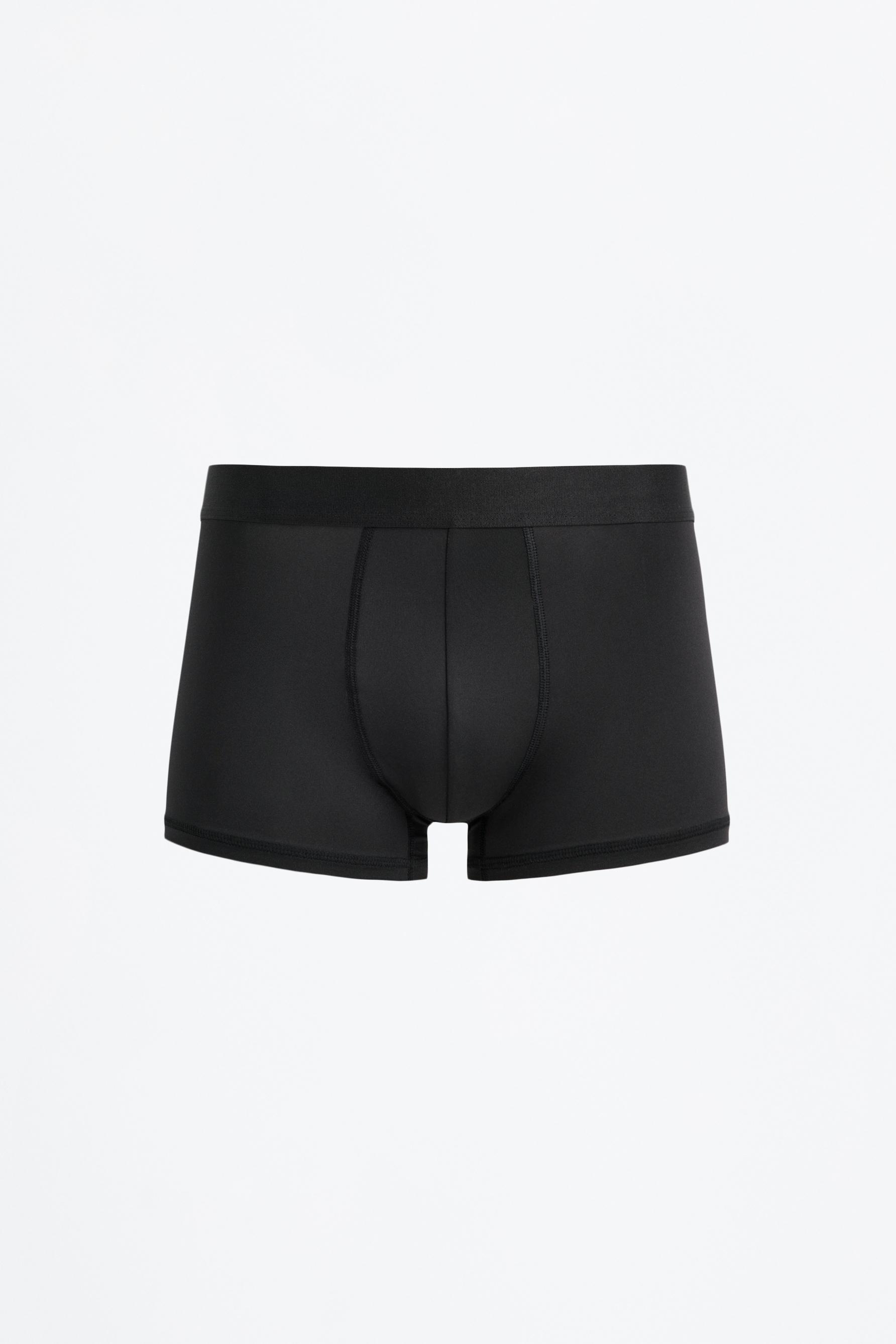 Microfibre boxers (Pack 3) — BLACK