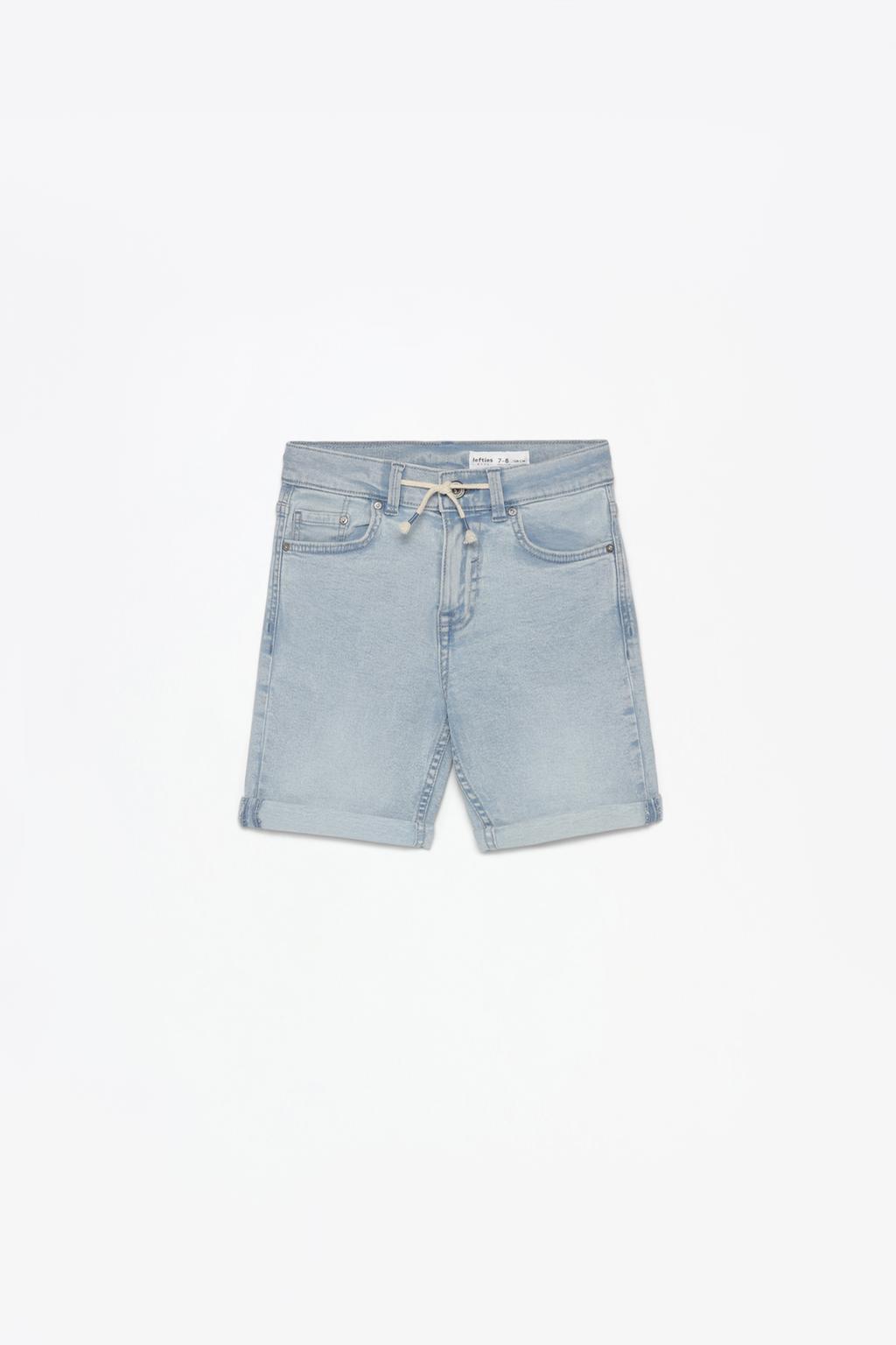 Slim fit denim Bermuda shorts