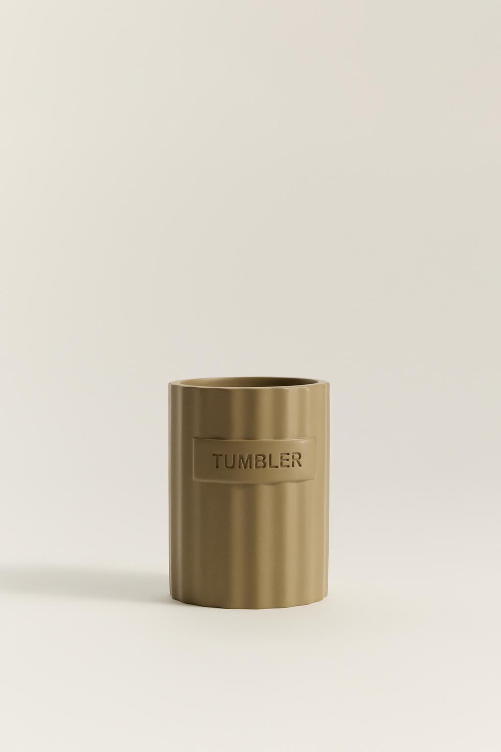 Copo para escova de resina riscada 11 x Ø8 cm