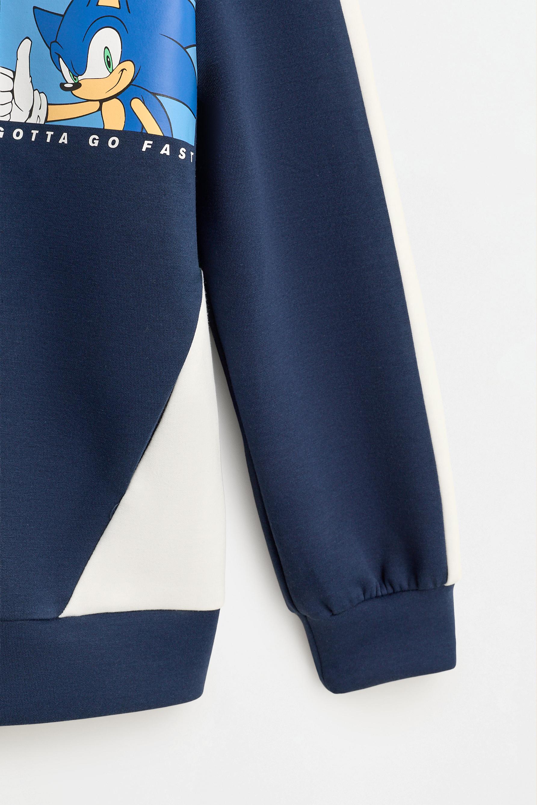 SONIC™ | SEGA interlock zip-up sweatshirt — NAVY