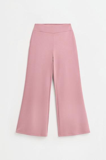 Flowing flared tracksuit trousers — PINK 6