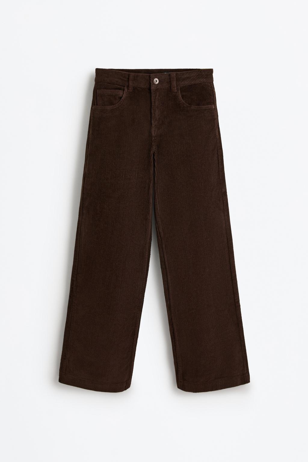 Corduroy wide-leg jeans