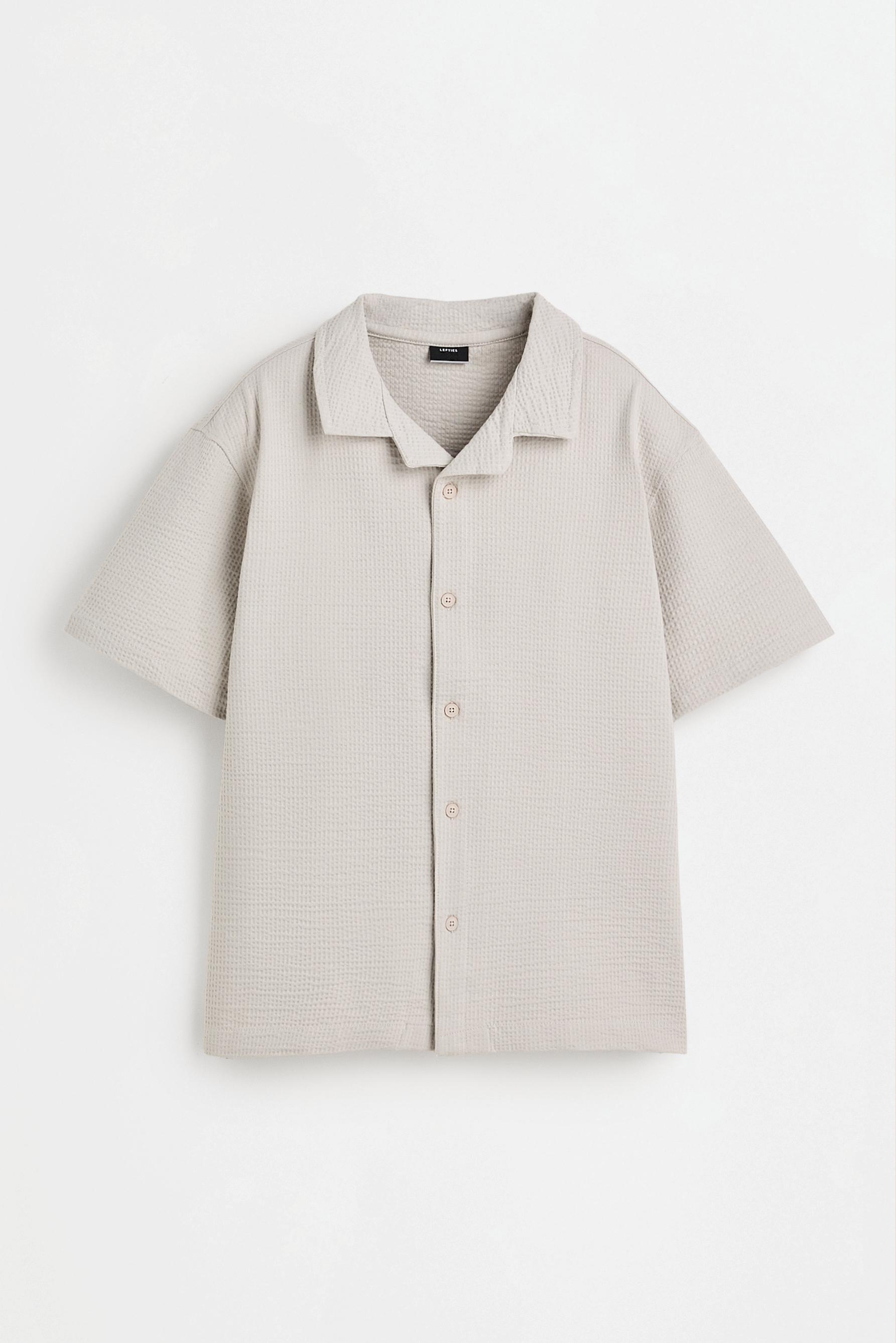 Seersucker shirt — IVORY