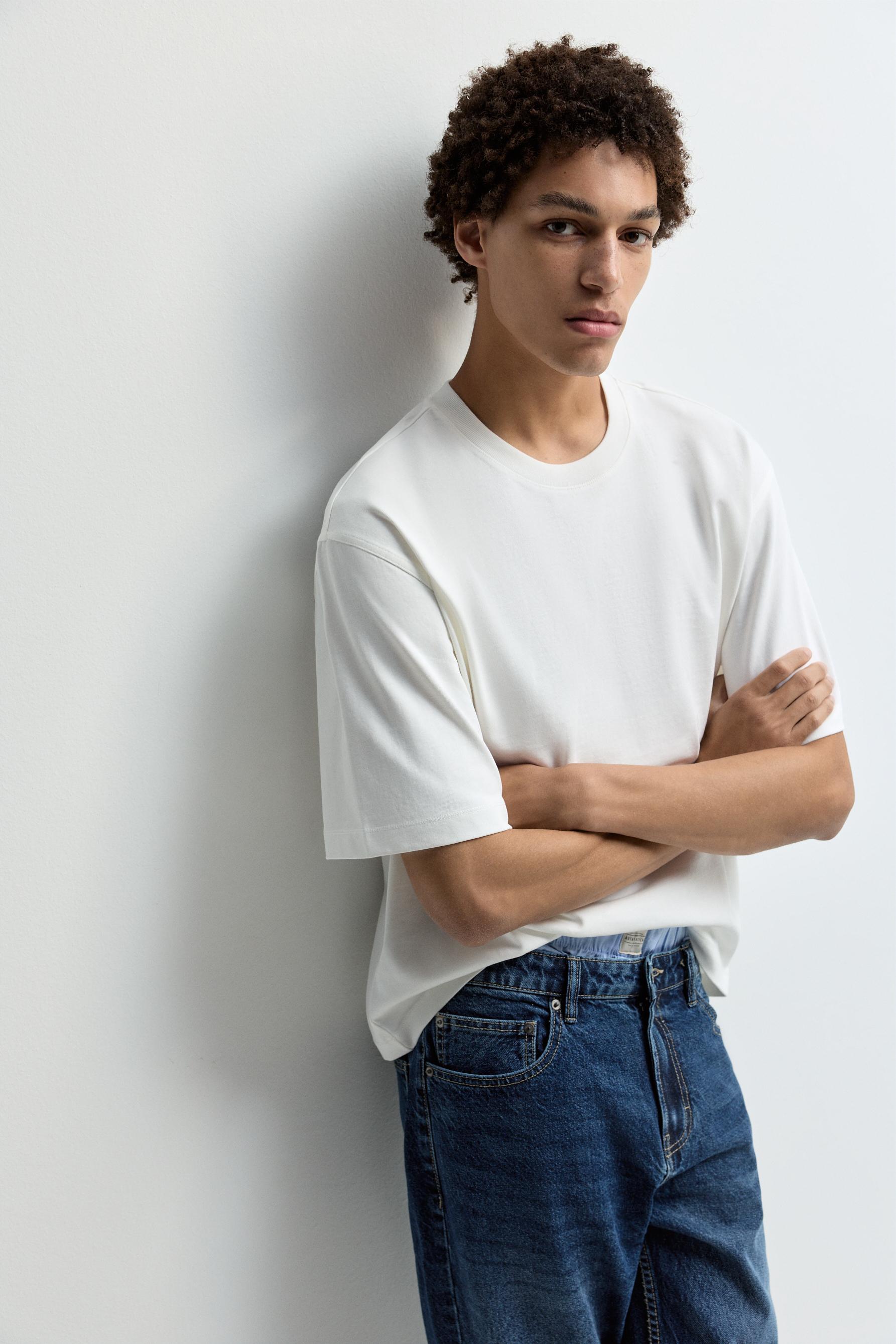 Basic cropped T-shirt — OFF WHITE