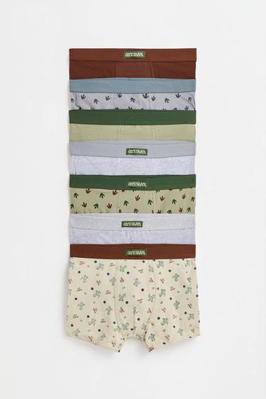 Mixed boxer briefs (7-pack) — GREEN TONES 1